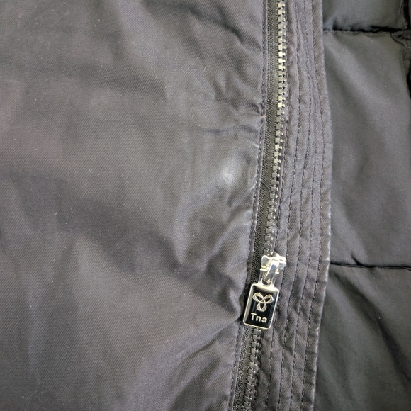 Aritzia Tna Summit Parka Womens XS Winter Jacket Goose Down Waterproof Black - Picture 4 of 10